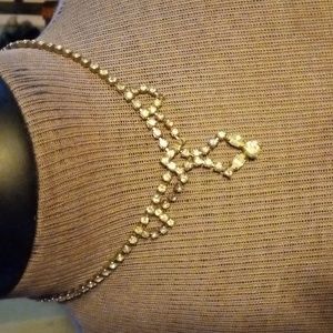 Coro rhinestone choker